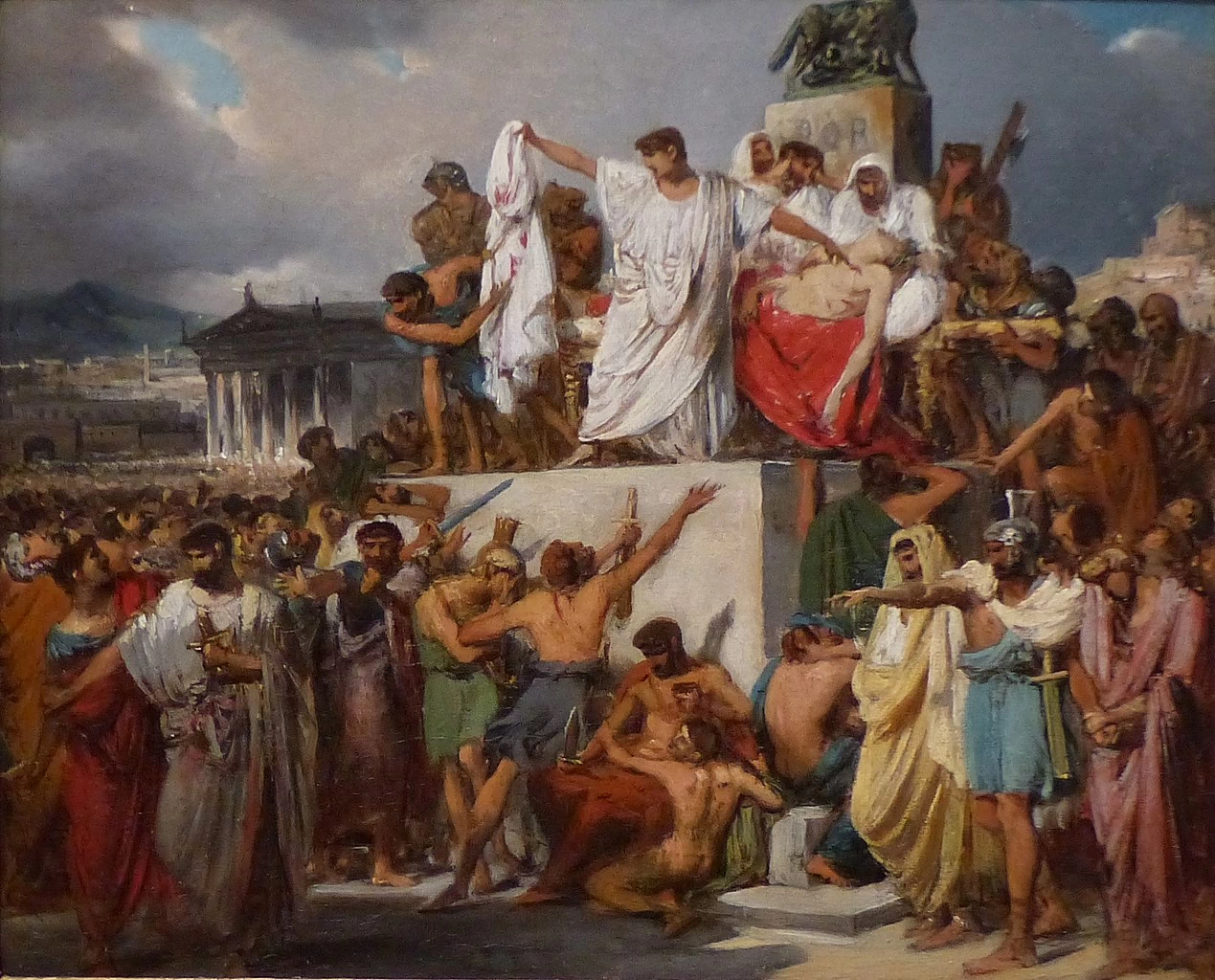  58-Joseph-Désiré Court-Schizzo della tela monumentale che valse a Court il primo successo al Salon del 1827 (museo di Arras) 